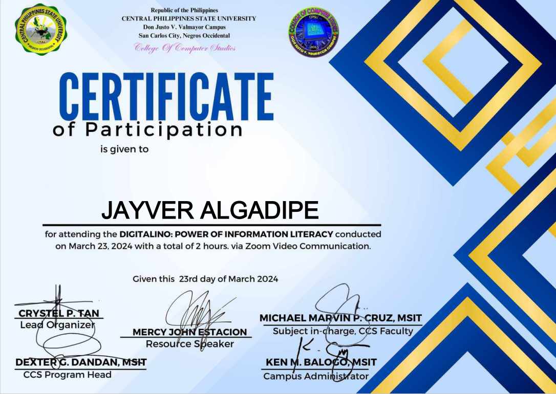 Certificate 2