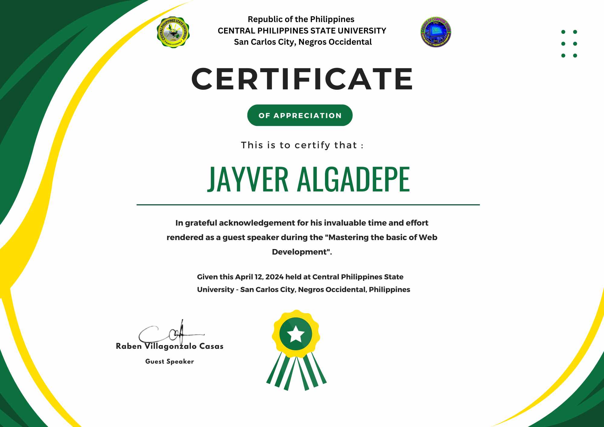 Certificate 3