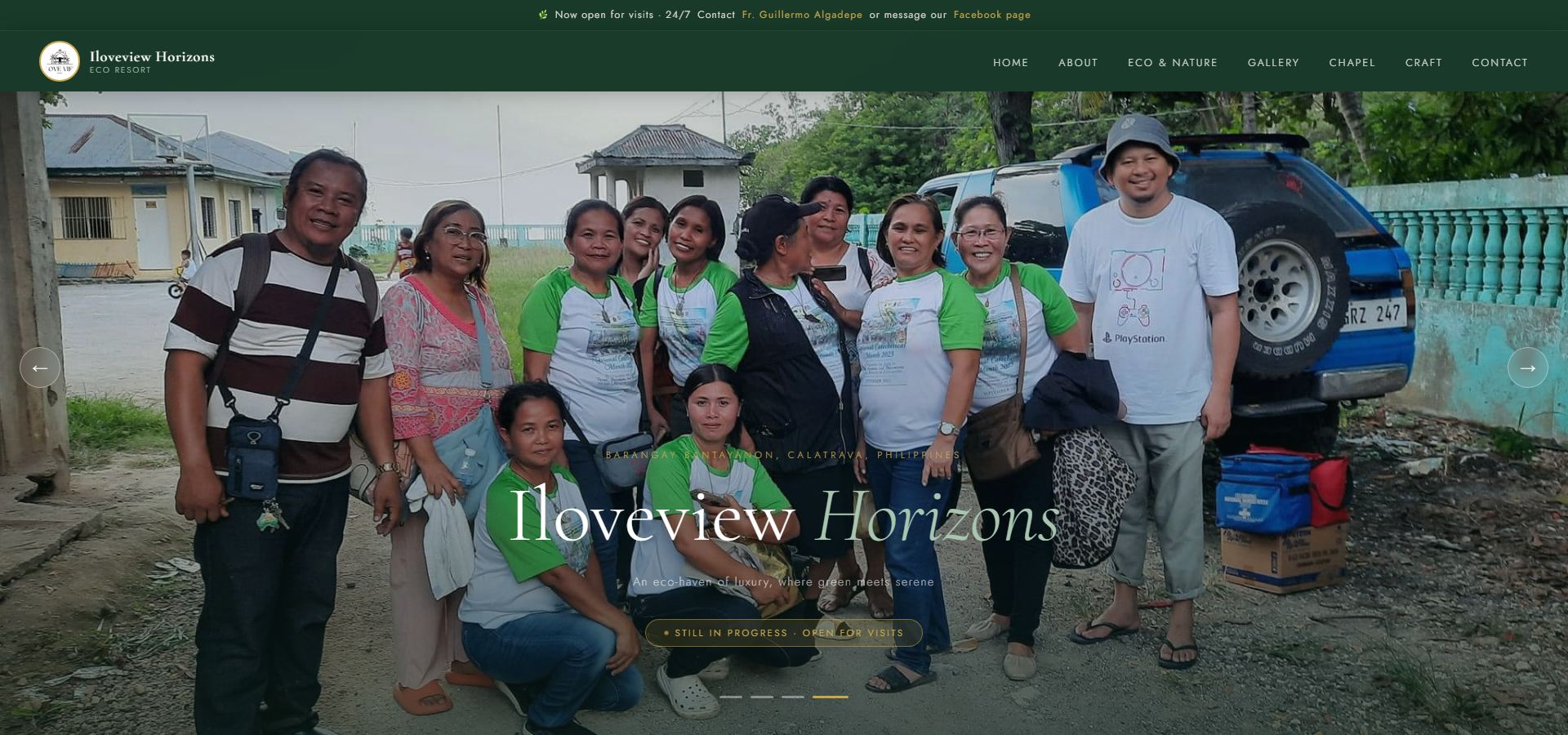 Iloveview Horizons landing page