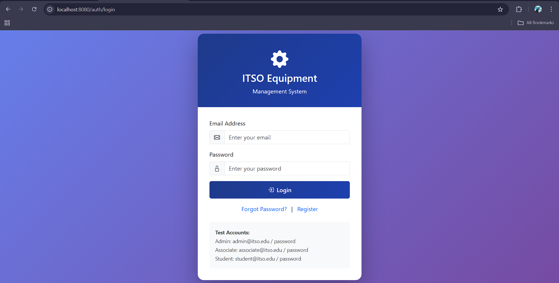 Login Interface